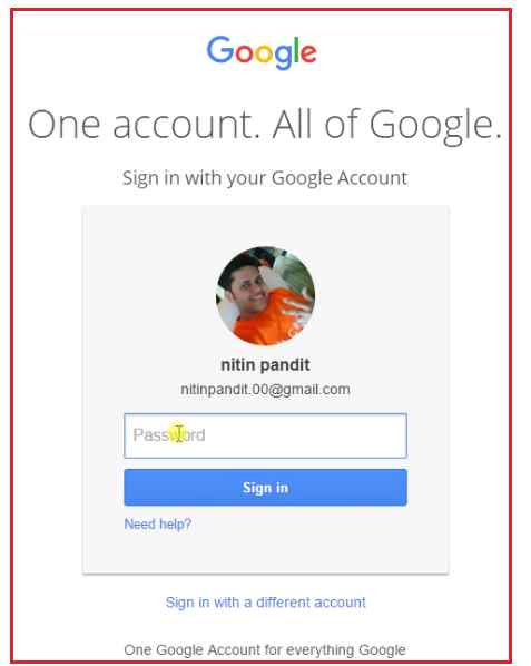 Login in Google Account
